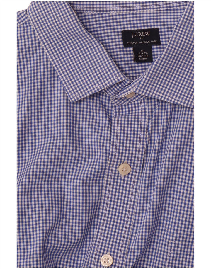 Koszula męska ze stretchem J. Crew, rozmiar 17 17/12 XL, niebieska kratka