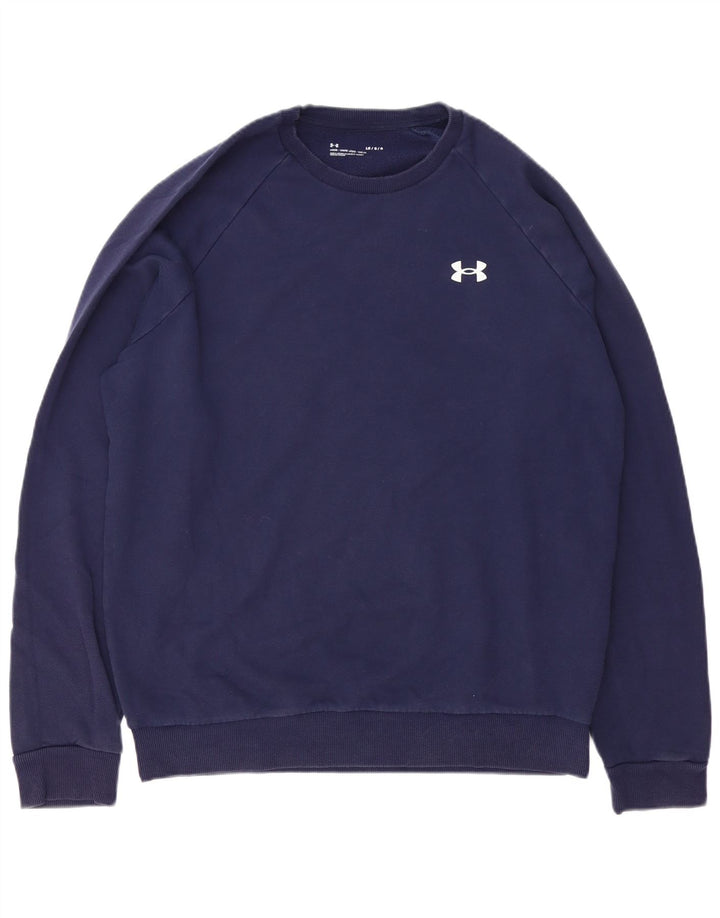 Bluza męska Under Armour, duża, granatowa, bawełniana