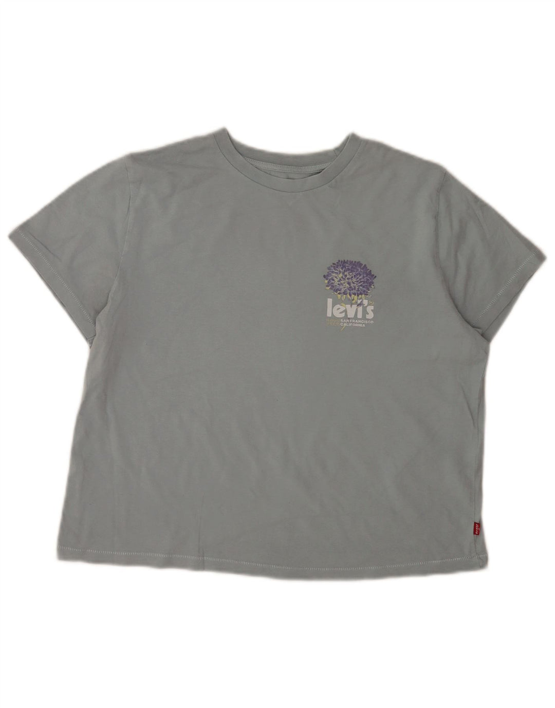 Damska koszulka Levi's Crop Graphic Top UK 14 Średnioszara bawełna