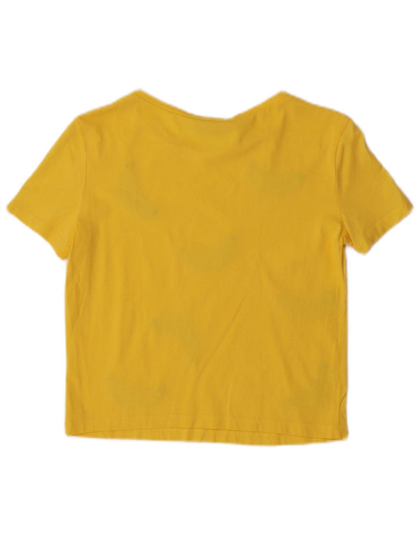 T-shirt damski Zara Top UK 10 mały żółty