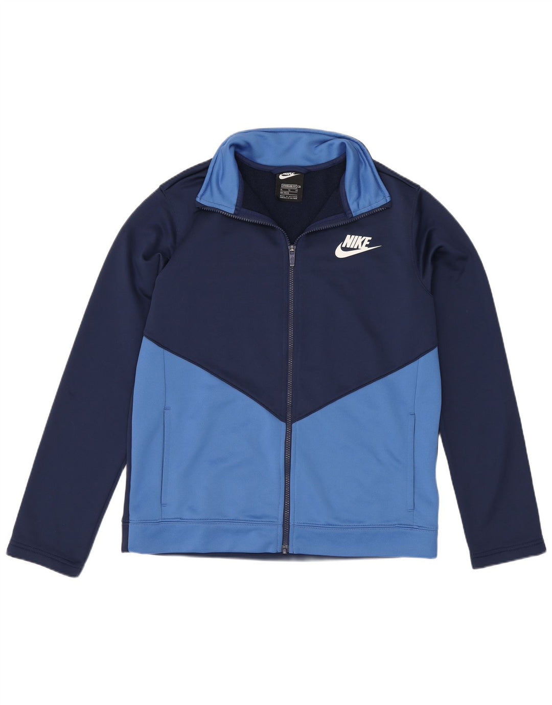 Kurtka chłopięca Nike Standard Tracksuit Top 13-14 lat XL, niebieska, z blokami kolorów