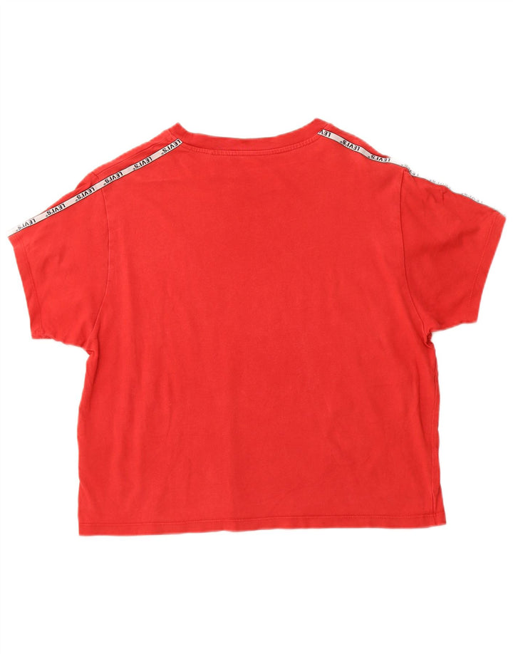 Damski t-shirt LEVI'S Crop Top UK 12 w kolorze średniej czerwieni