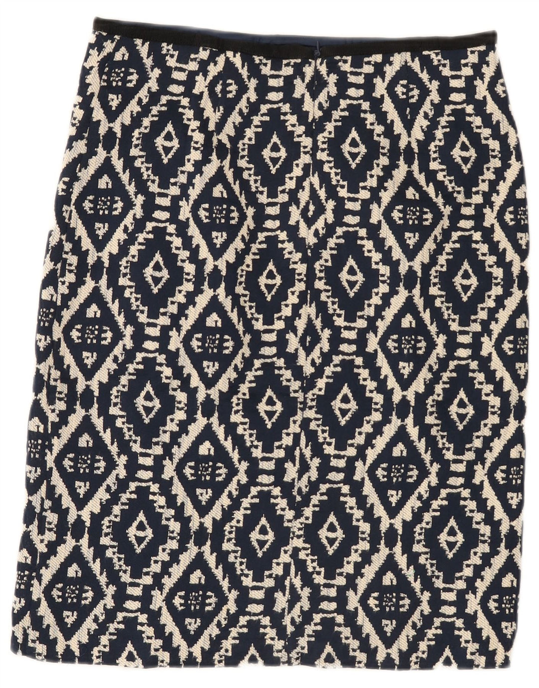 Marks & Spencer Prosta spódnica damska UK 12 Medium 30 Granatowa geometryczna