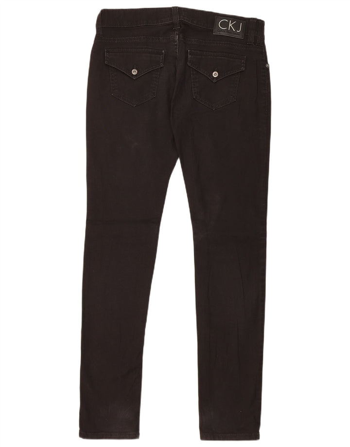 Damskie jeansy Calvin Klein W30 L31 Czarne bawełniane