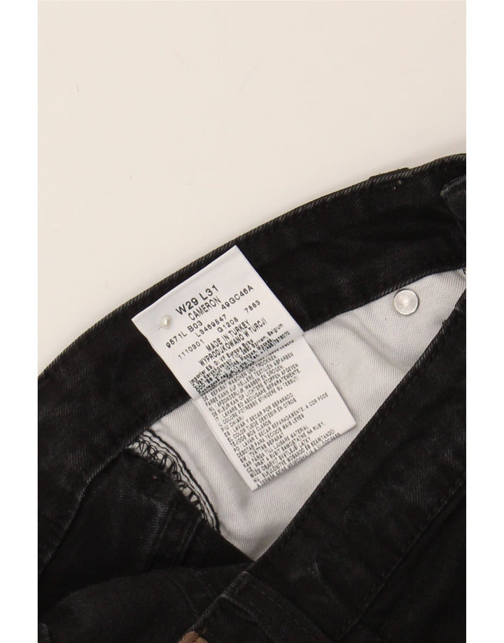 LEE Womens Cameron Bootcut Jeans W29 L28 Black Cotton Vintage Lee and Second-Hand Lee from Messina Hembry 