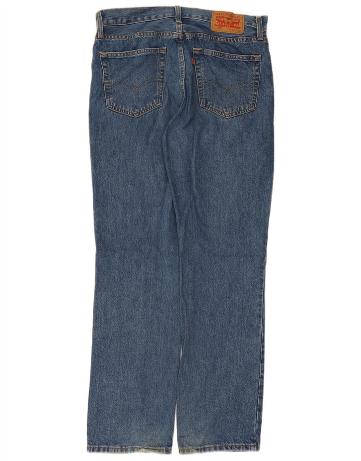 Męskie jeansy Levi's 516 Straight W34 L32 Niebieskie bawełniane