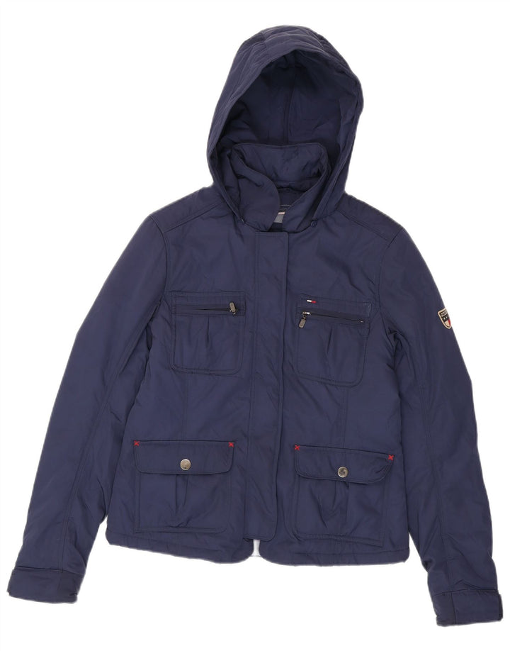Damska kurtka z kapturem Tommy Hilfiger UK 12, średni granat