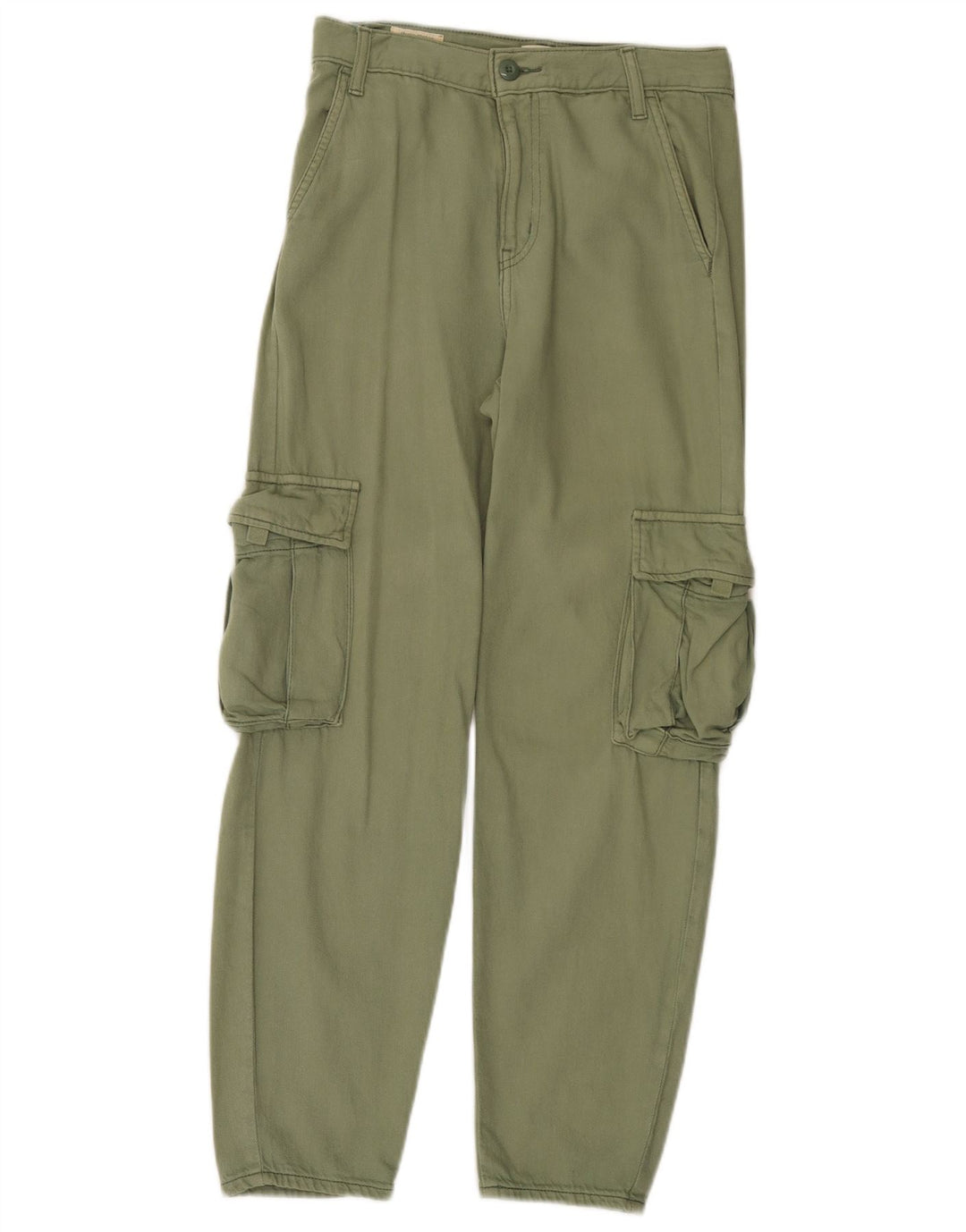 Spodnie damskie Levi's Straight Cargo W24 L28 Zielona bawełna
