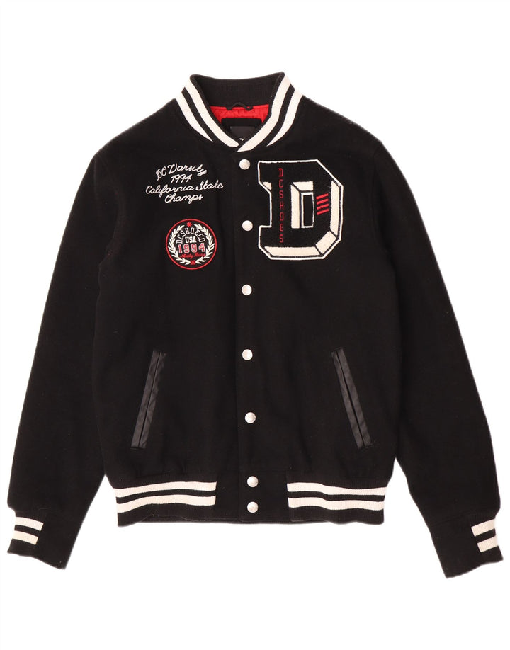 Męska kurtka DC Graphic Varsity UK 36 Mała czarna wełna