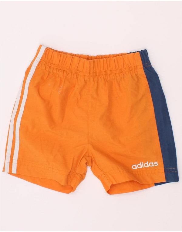 Spodenki sportowe Adidas Baby Boys Graphic 6-9 miesięcy, pomarańczowe, z blokami kolorów