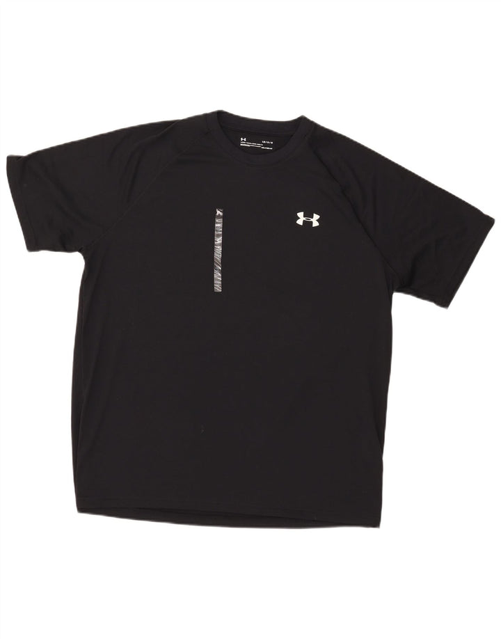 Męski t-shirt Under Armour Heat Gear, duży, czarny, poliestrowy