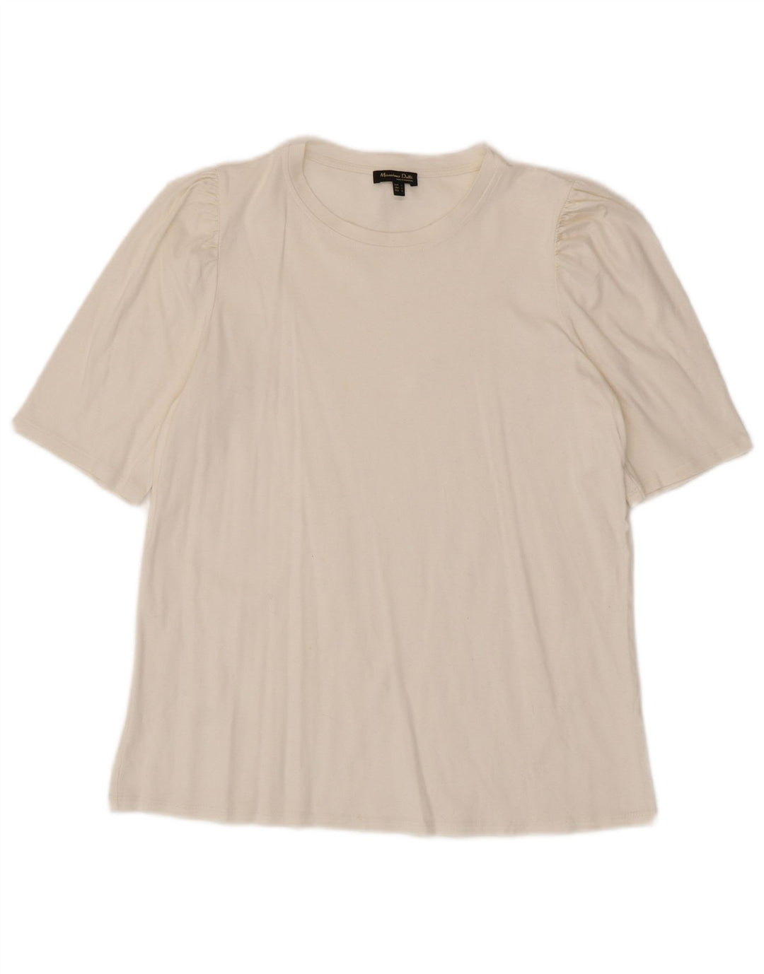 T-shirt damski Massimo Dutti Top UK 14, duży, biały