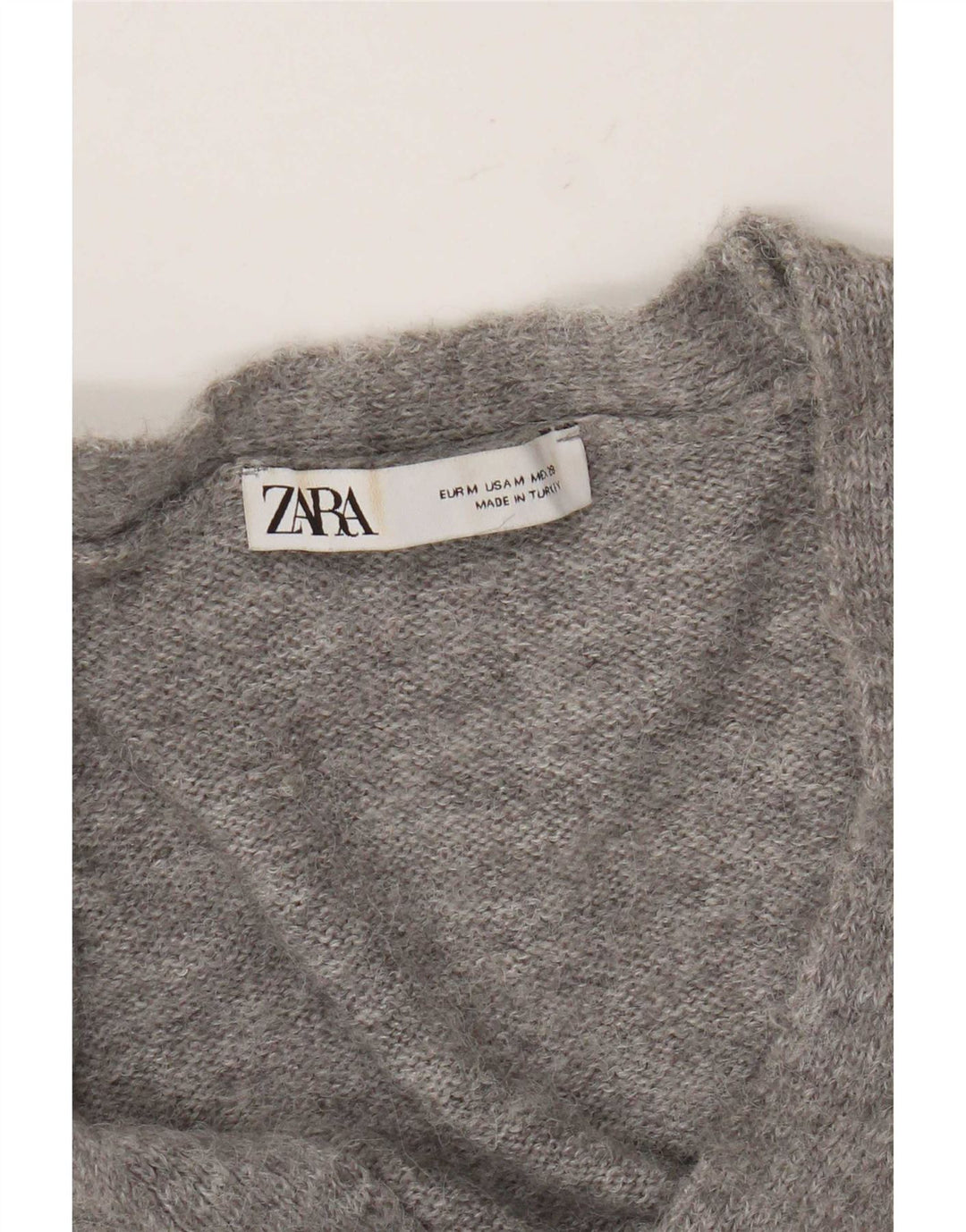 Sweter damski Zara Crop Cardigan UK 14, średni szary