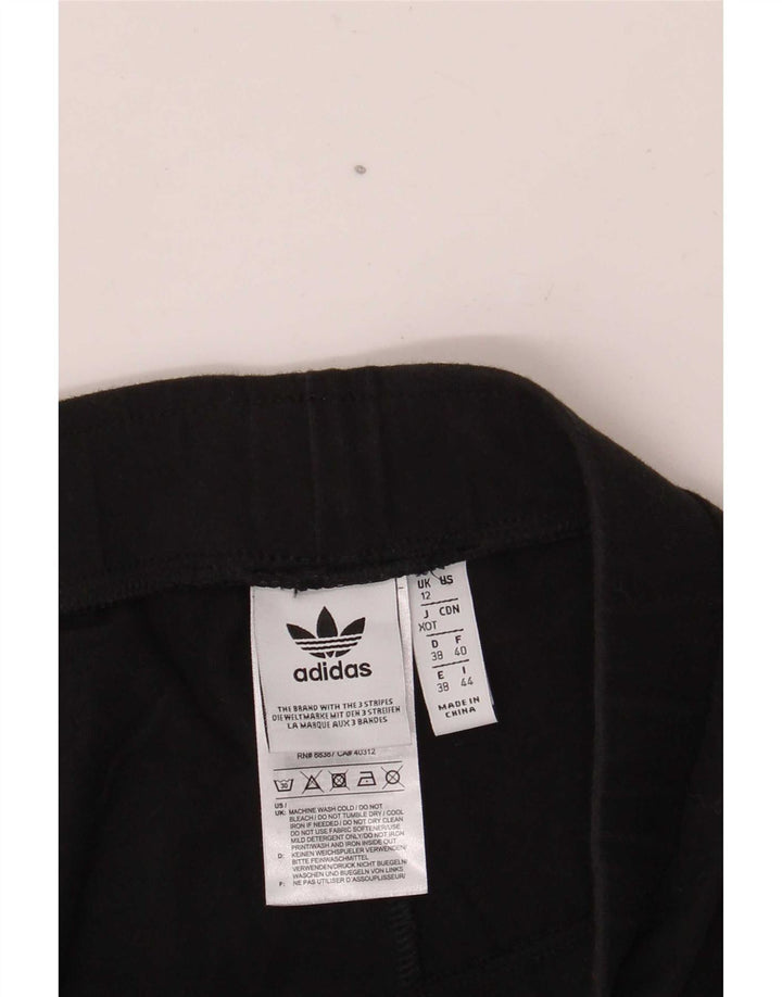 Damskie legginsy Adidas Graphic UK 12, średnie, czarne, bawełniane