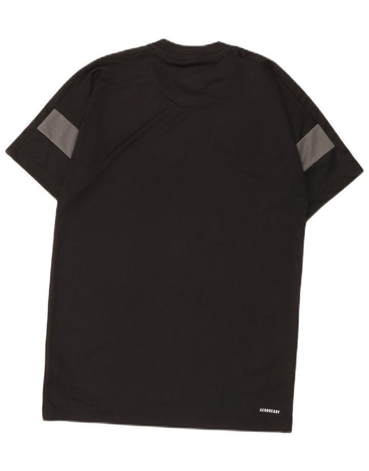 Męska koszulka Adidas Aeroready Top, mała, czarna, z poliestru z blokami kolorów