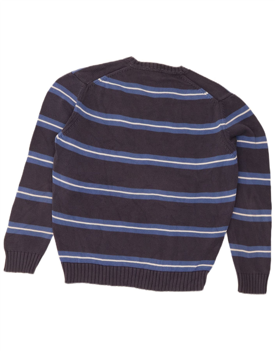 Męski sweter Zara z dekoltem w kształcie litery V, duże, szare paski