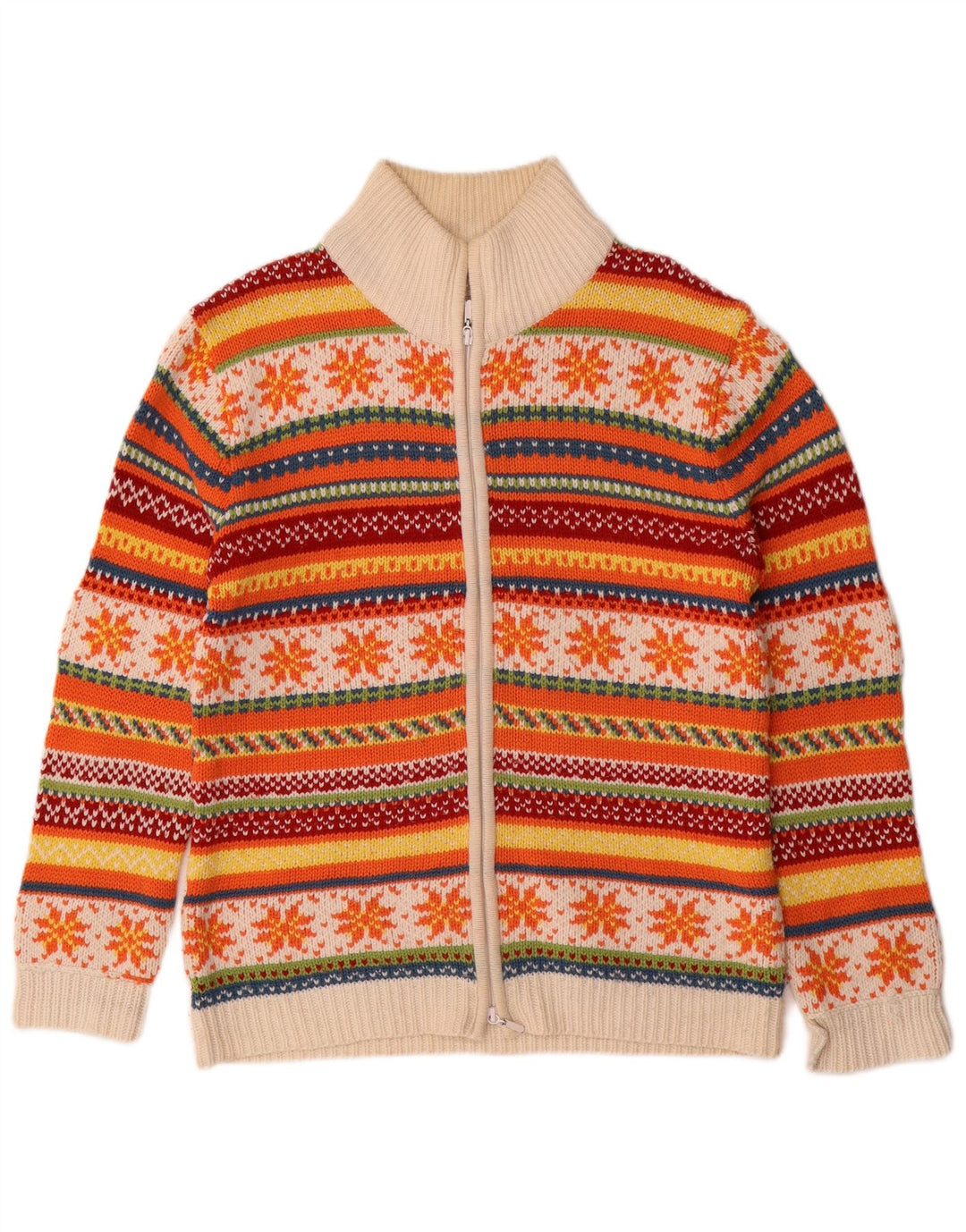 Sweter damski TCM Cardigan UK 14/16, duży, wielokolorowy Fair Isle