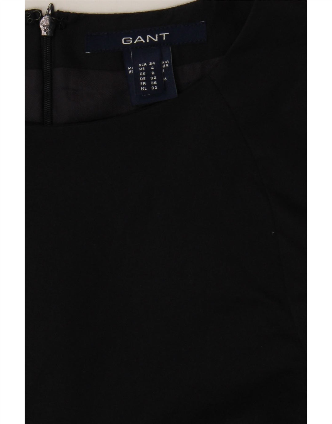 GANT Womens Sheath Dress UK 8 Small Navy Blue Cotton Vintage Gant and Second-Hand Gant from Messina Hembry 