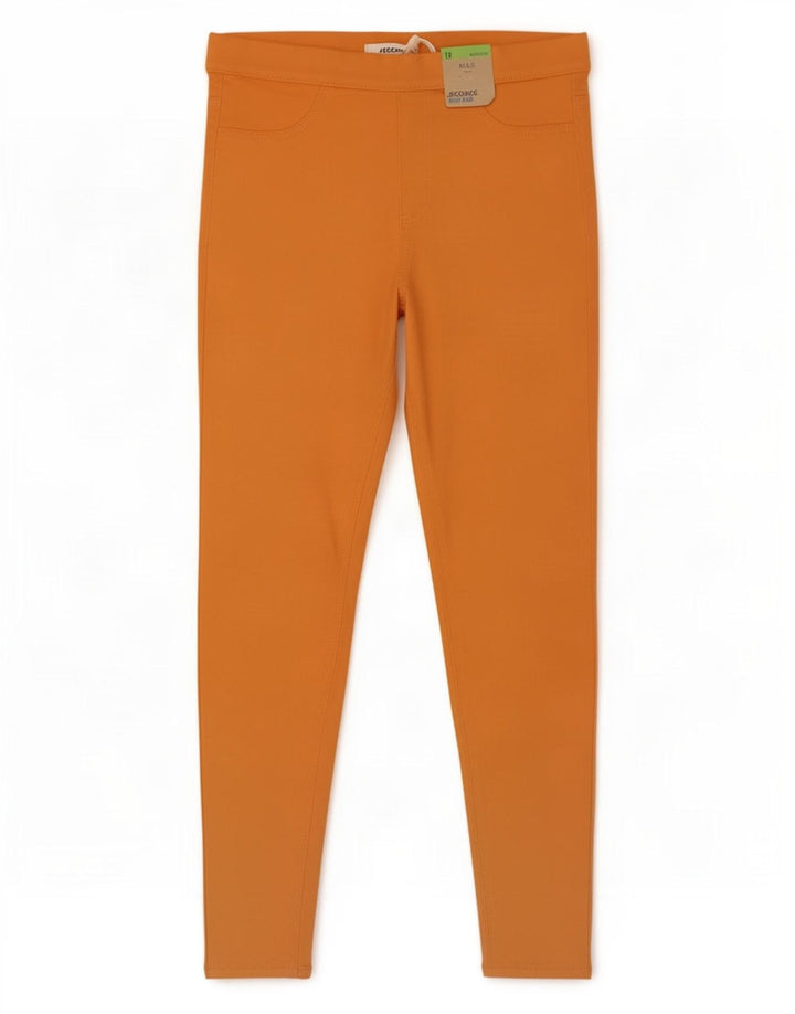 Marks & Spencer Damskie jeansy Jegging UK 12 Medium W30 L27 Pomarańczowa bawełna