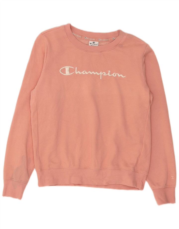 Damska bluza z grafiką Champion UK 14 Średnioróżowa bawełna