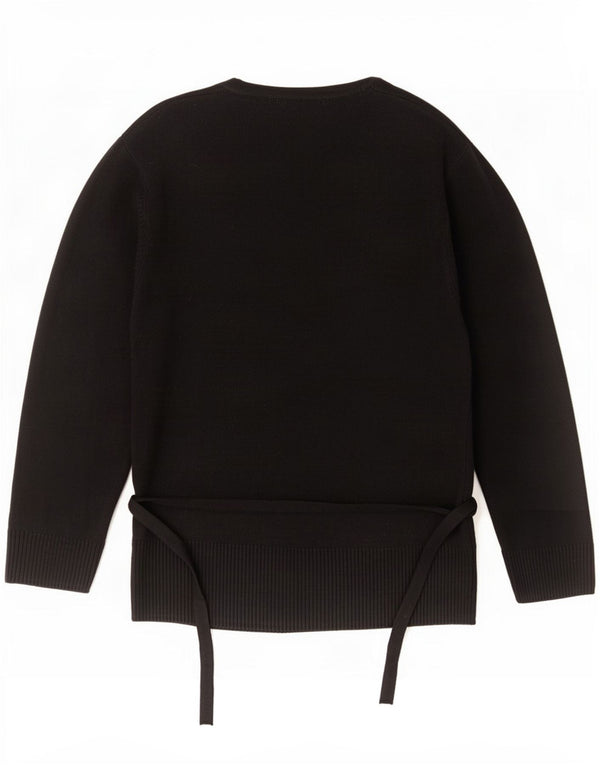 Marks & Spencer Damski sweter rozpinany z rękawami 3/4 UK 12, średni czarny
