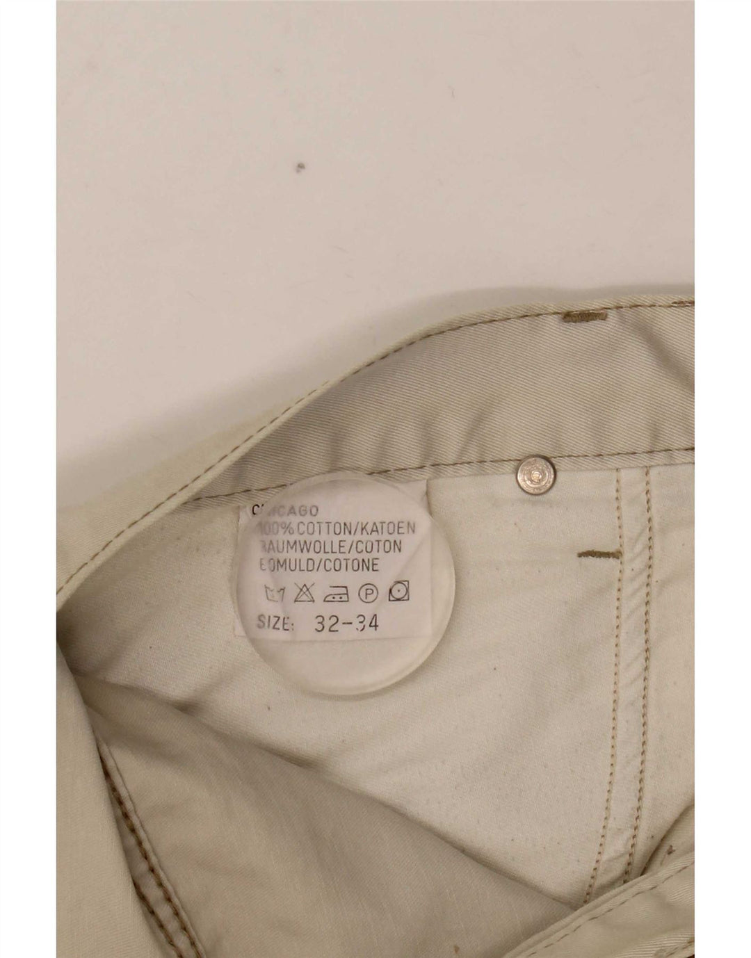 Męskie jeansy Lee Chicago Straight W32 L27 w kolorze złamanej bieli, bawełniane