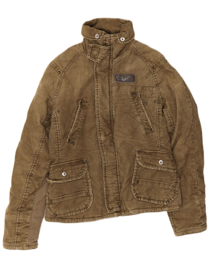Męska kurtka sztruksowa G-Star UK 36, mała, khaki, poliester