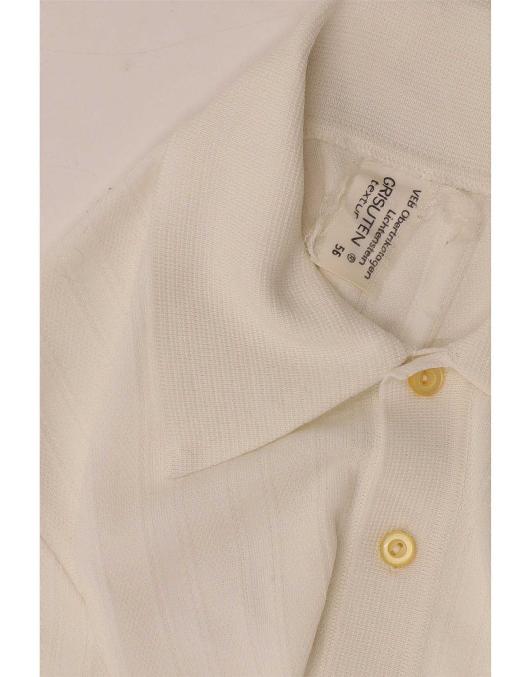 Męska koszulka polo w stylu vintage, średnio biała, syntetyczna