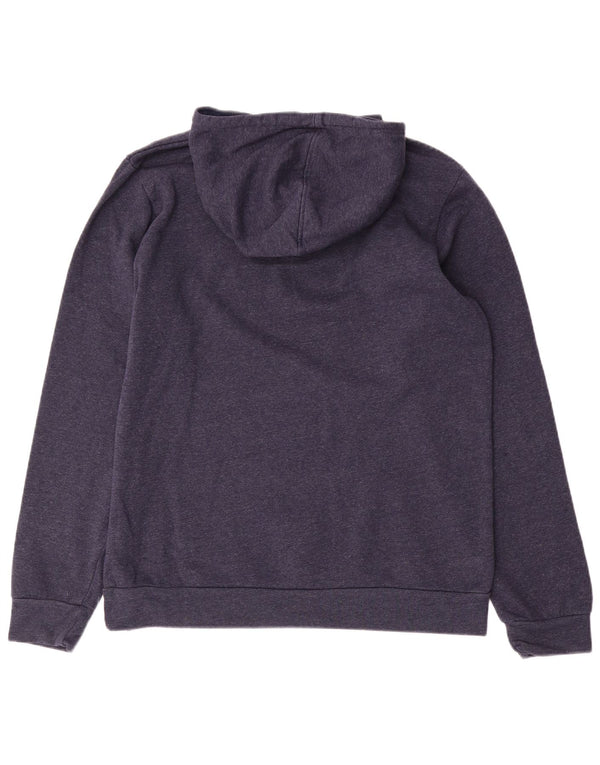 ADIDAS Mens Neo Graphic Hoodie Jumper Large Navy Blue Cotton