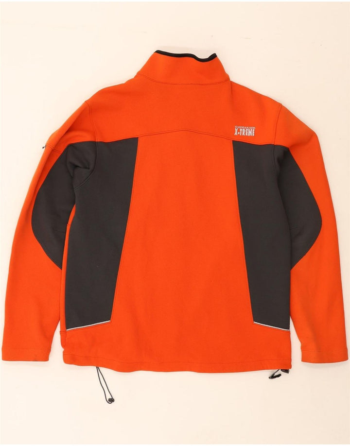 ICEPEAK Mens Bomber Jacket IT 50 Large Orange Colourblock Vintage Icepeak and Second-Hand Icepeak from Messina Hembry 