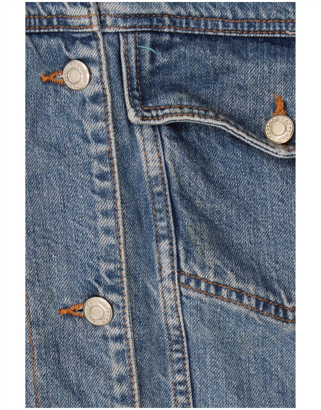 Damska kurtka jeansowa oversize Topshop Sherpa UK 10, mała, niebieska, bawełniana