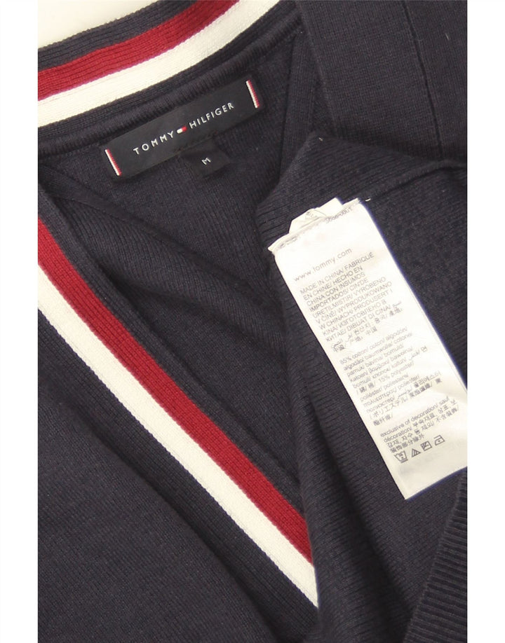 Męski sweter rozpinany Tommy Hilfiger, średni granatowy, bawełniany