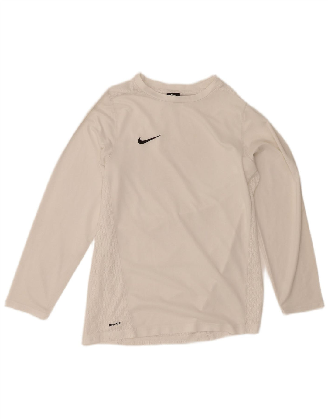 NIKE Boys Dri Fit Top Long Sleeve 13-14 Years XL White