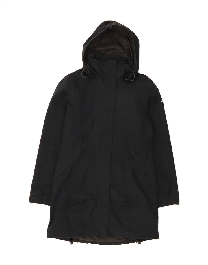 COLUMBIA Womens Interchange Hooded Raincoat UK 14 Medium Black Polyester Vintage Columbia and Second-Hand Columbia from Messina Hembry 