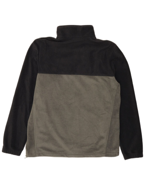 Męska kurtka polarowa Columbia UK 40, duża, szara, z blokami kolorów, poliester