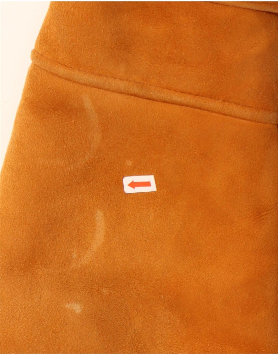 Vintage męska kurtka shearling IT 52 XL brązowa skóra