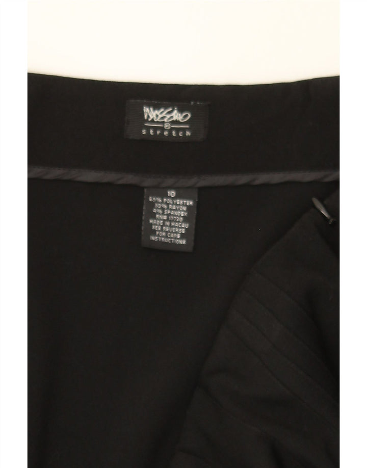 MOSSIMO Womens Stretch A-Line Skirt US 10 Large W32  Black Polyester Vintage Mossimo and Second-Hand Mossimo from Messina Hembry 
