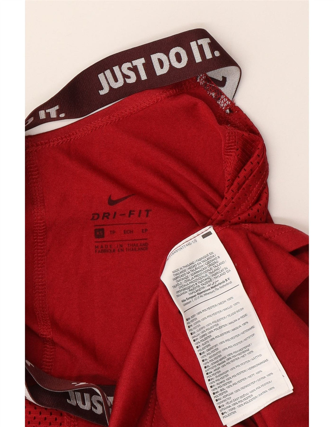 Damska kamizelka Nike Dri Fit Graphic Top UK 6 XS Czerwony poliester