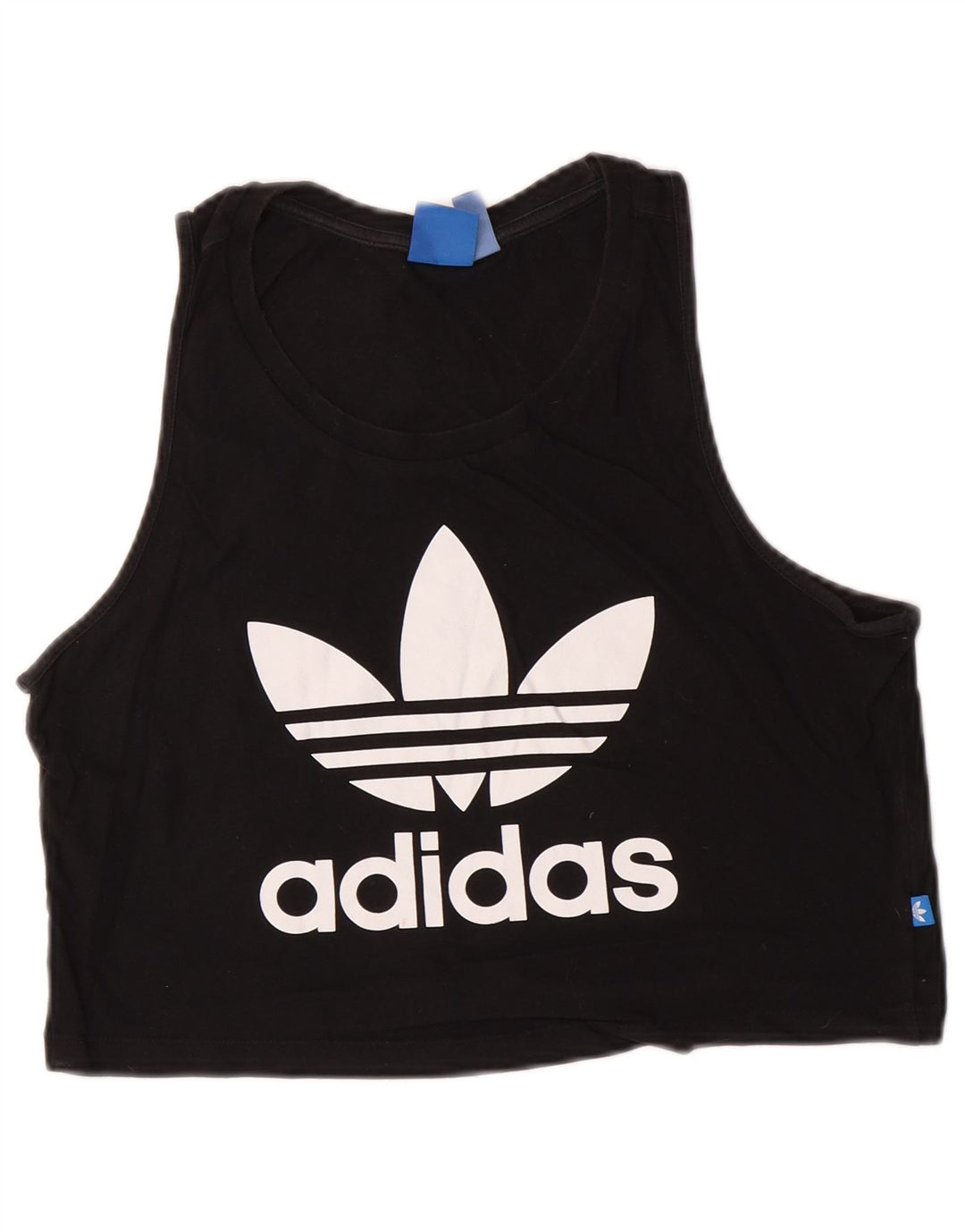 Damska kamizelka Adidas Crop Graphic Top UK 12 Medium Black