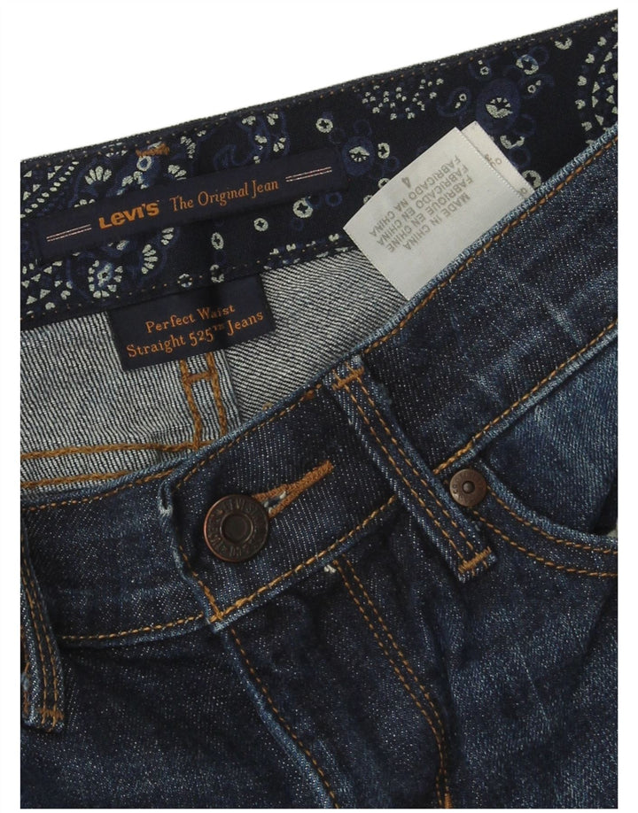 Damskie jeansy LEVI'S 525 Straight US 4 Small W28 L28 Granatowa bawełna