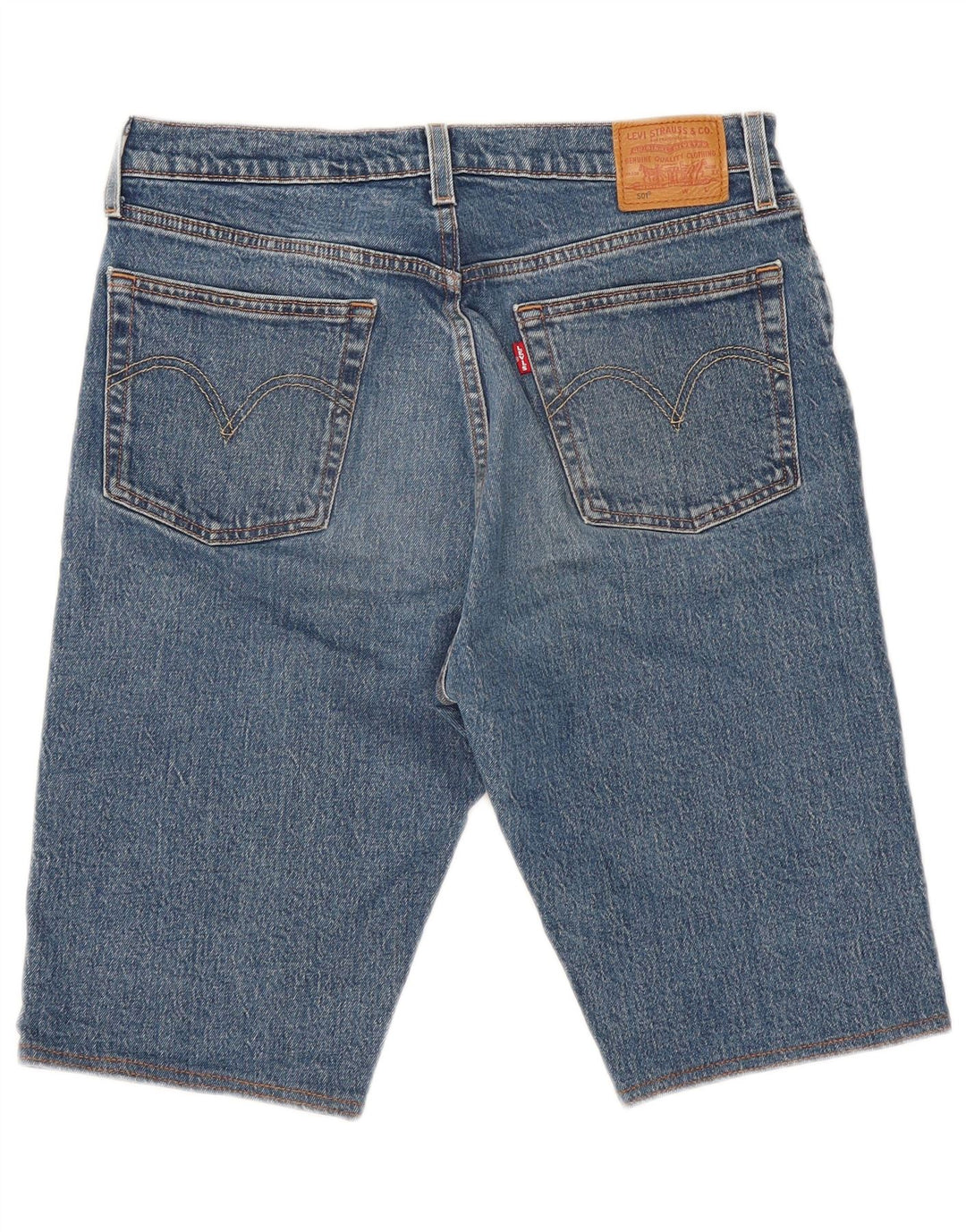 Męskie spodenki jeansowe LEVI'S 501 W30 w kolorze średnioniebieskim