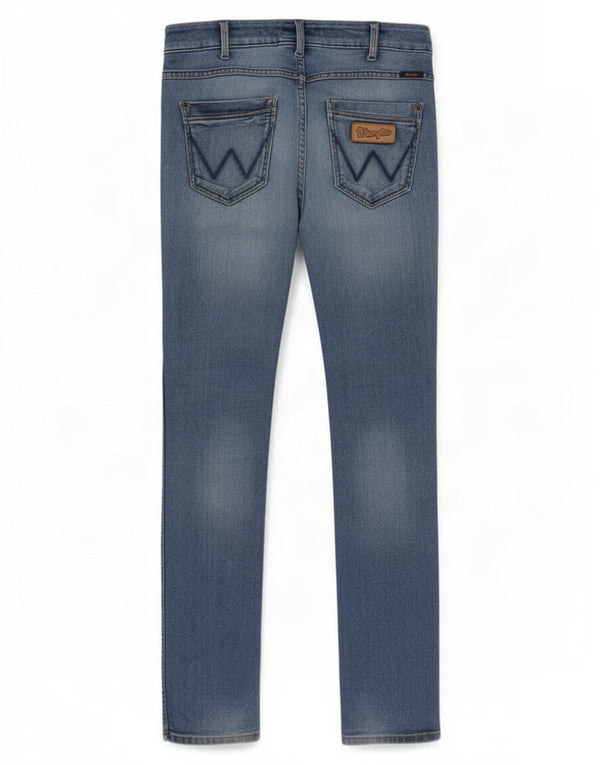 Wrangler Męskie Skanders Slim Jeans W32 L34 Niebieskie bawełniane