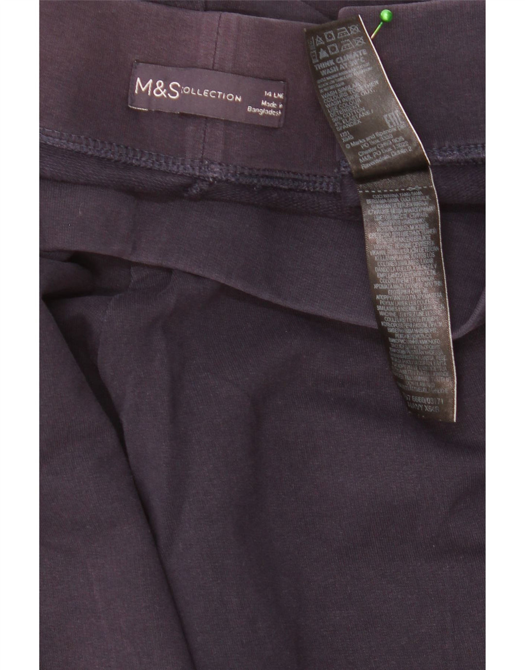 Legginsy damskie Marks & Spencer UK 14, duże, granatowe, bawełniane