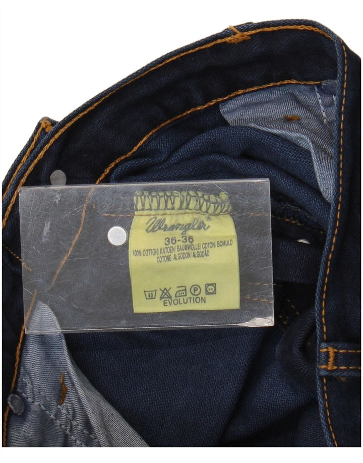 Męskie jeansy Wrangler Evolution Straight W36 L32 Granatowe, bawełniane