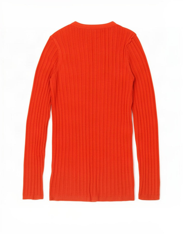 Damski top oversize Hobbs z długim rękawem, UK 10, mały, pomarańczowy, wiskoza
