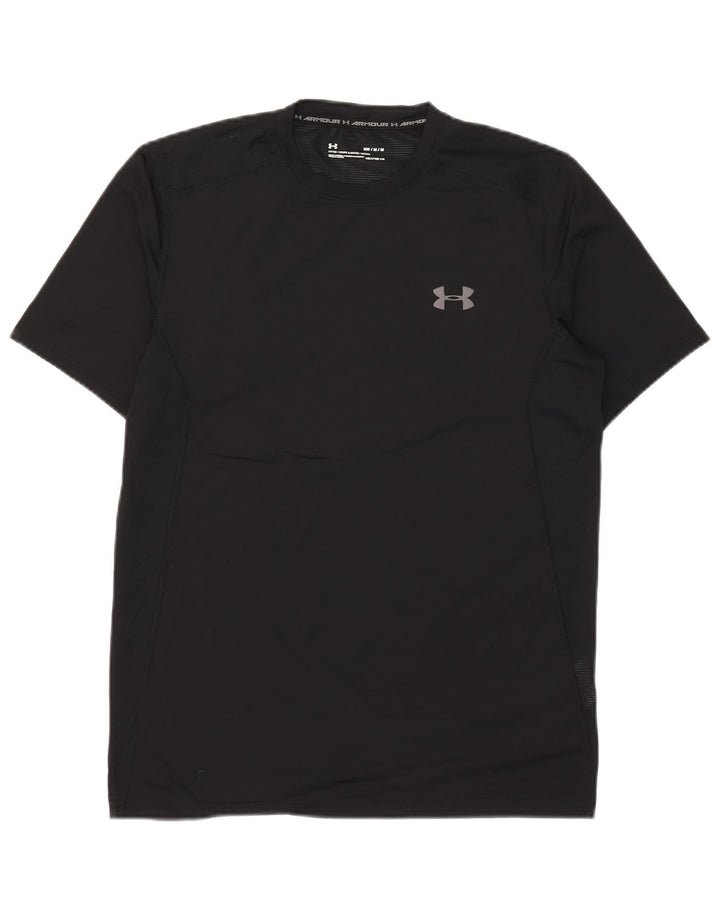 Męska koszulka Under Armour Heat Gear Top, średni czarny poliester