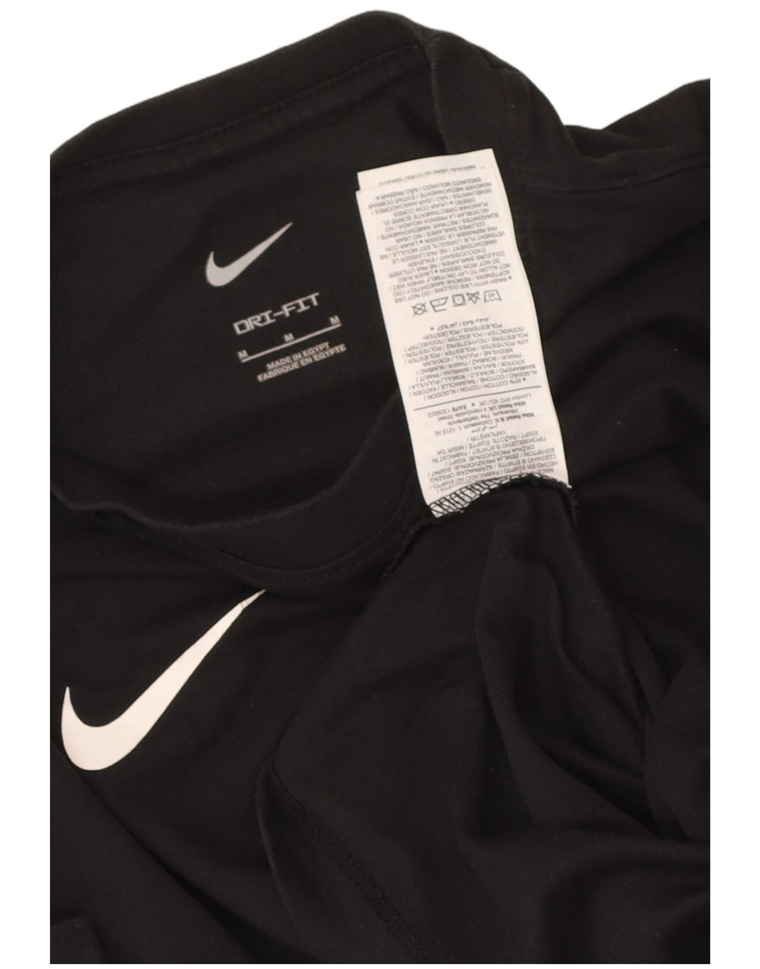 Męski T-shirt Nike Dri Fit Top, średni czarny, bawełniany