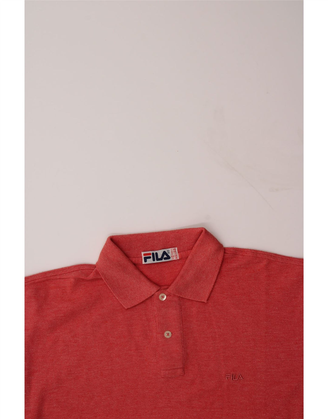 FILA Mens Polo Shirt IT 46 Small Red Cotton Vintage Fila and Second-Hand Fila from Messina Hembry 