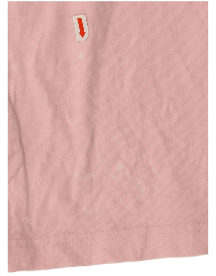 REEBOK Mens Graphic T-Shirt Top Medium Pink Cotton