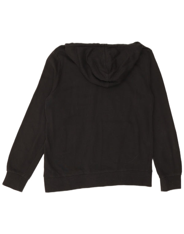 Męski sweter z kapturem i grafiką DIADORA, średni czarny, bawełniany